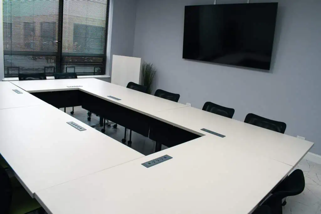12 person conference room in Blue Mango Coworking Arlington Heights, IL