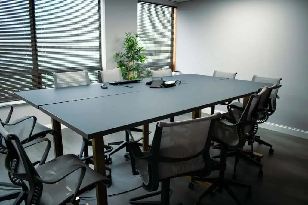 board room with 10 seats in arlington heights coworking